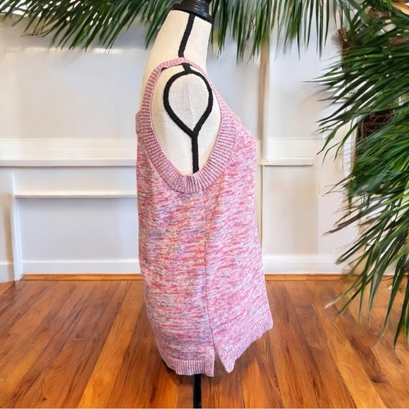 LOFT Multicolor Knit Tank Top - Size Large - Picture 2 of 13